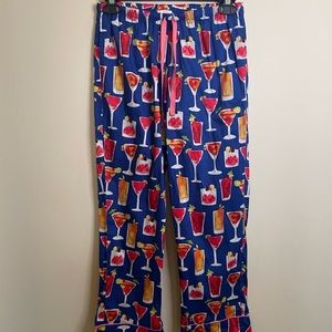 BED HEAD cocktail graphic pajama pants size small